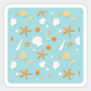 Starfish and shells Sticker